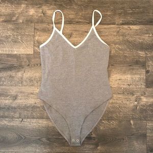 Gray Jersey Bodysuit